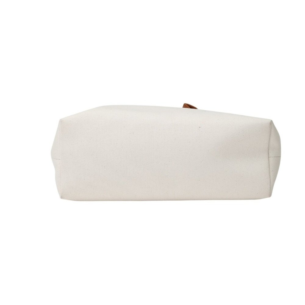 Celine Horizontal Cabas Canvas Tote Bag 190062BNZ White - Picture 5 of 16